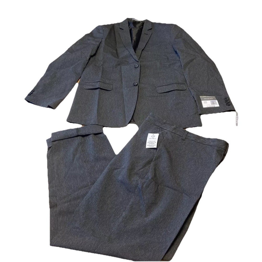 Van Heusen Boys Suit 18H Husky 2-Piece Blazer & Pants Set Formal Wear MSRP $110